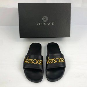 Versace Women's Black Medusa Tribute Sliders